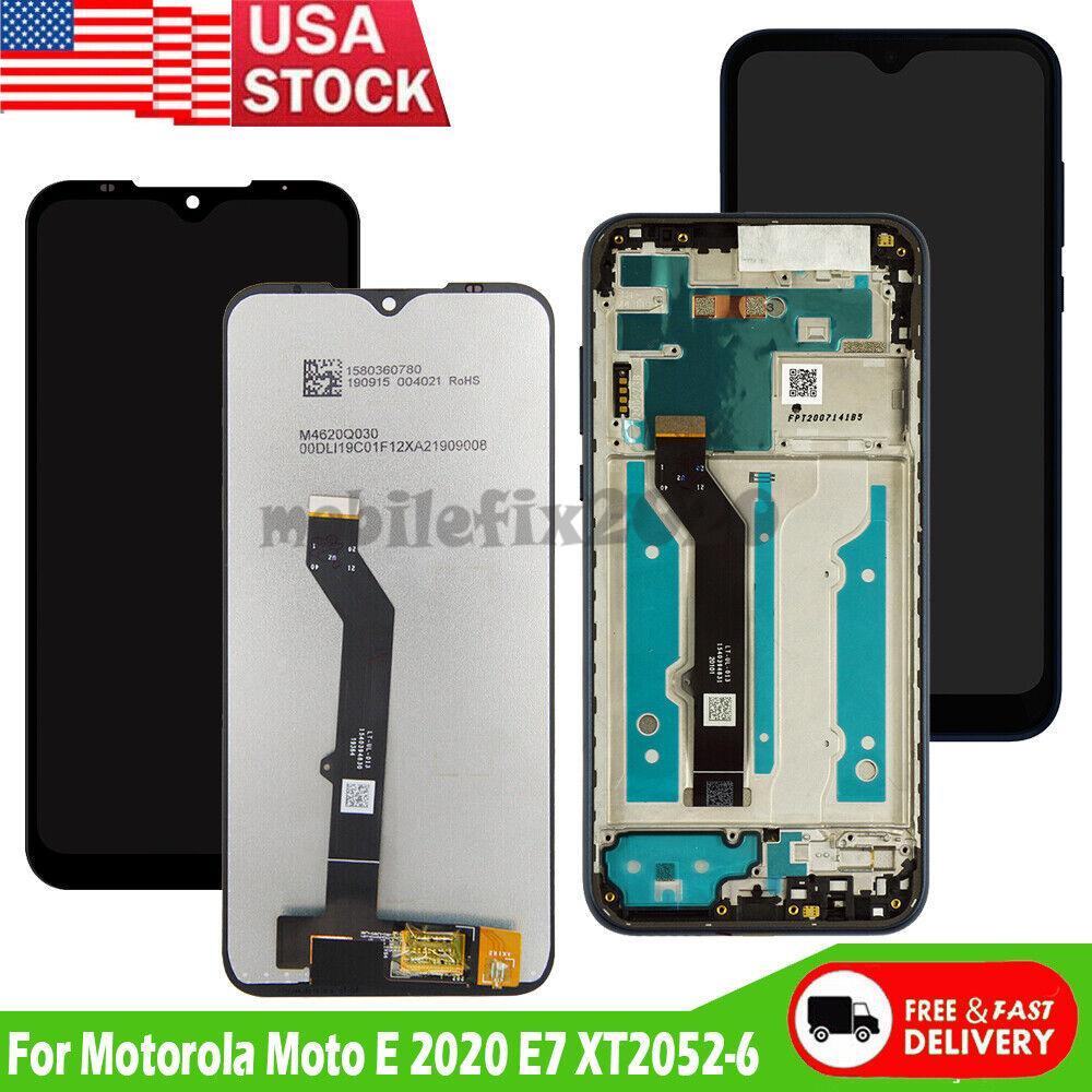 Replace For Moto E 2020 Moto E7 XT2052 LCD Display Touch Screen Digitizer ±Frame