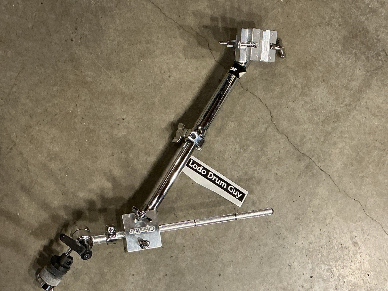 Gibraltar Extension Arm with Adjustable Clamp BOTH ENDS and Cymbal boom #LX1