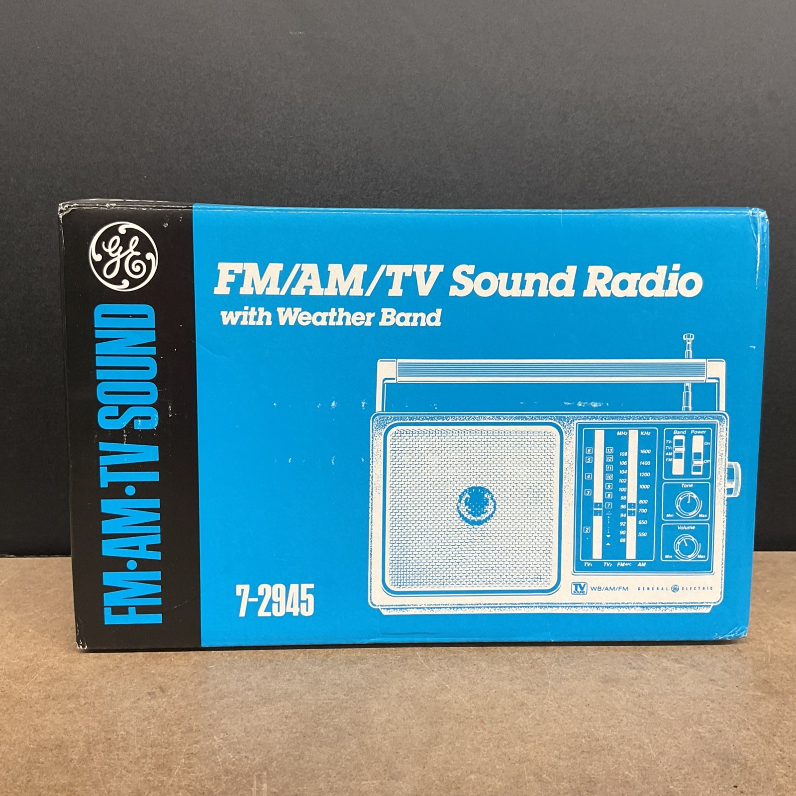 General Electric FM/AM/TV Sound Radio With Weather Band 7-2945 - Open Box