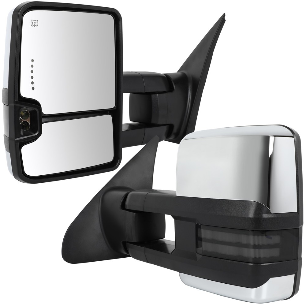 Power Heated Tow Mirrors Dynamic Signal Light For Toyota Tundra 2007-2017