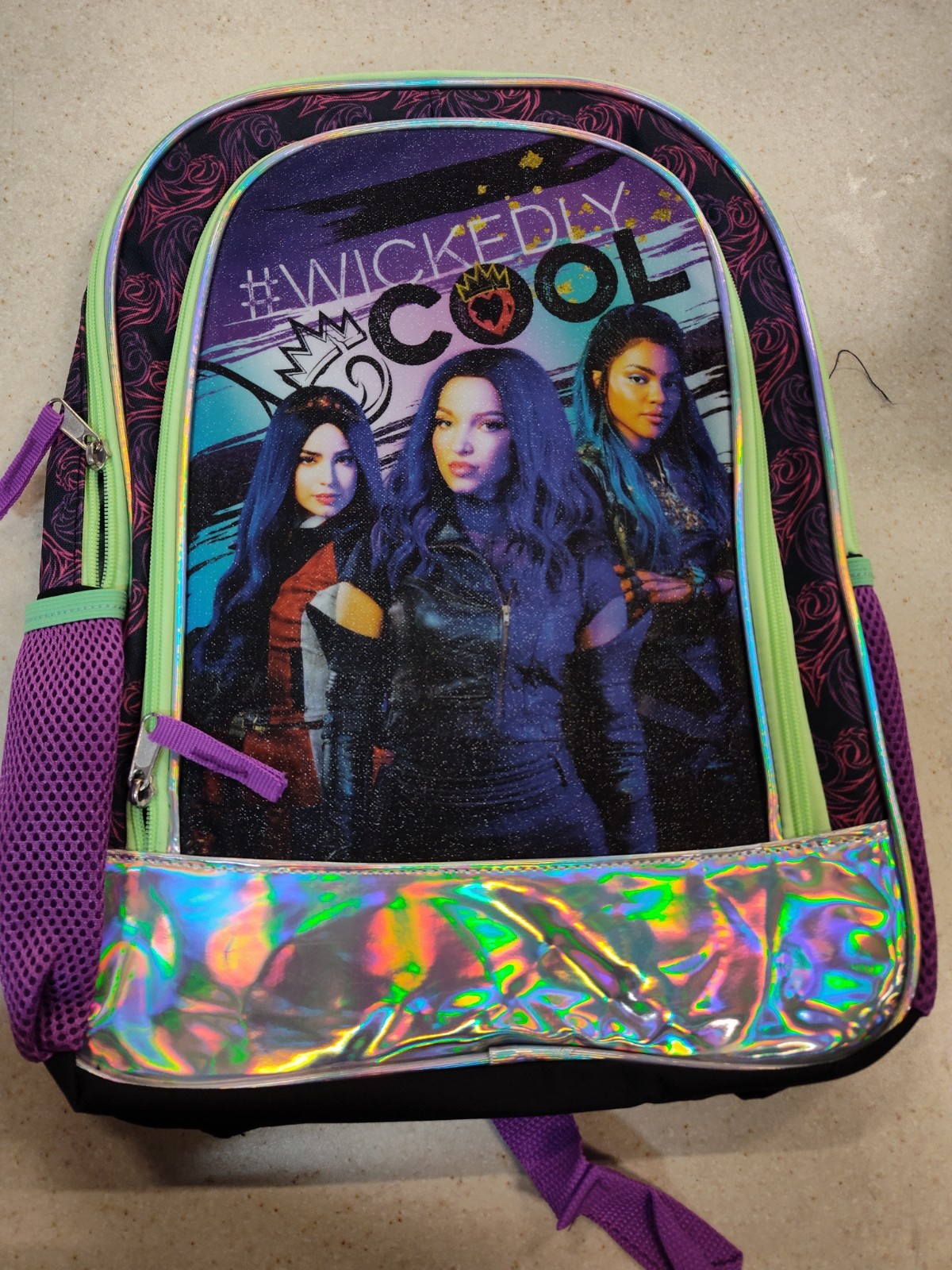 DisneyDescendants Backpack Wickedly Cool Mal Uma Evie School Travel