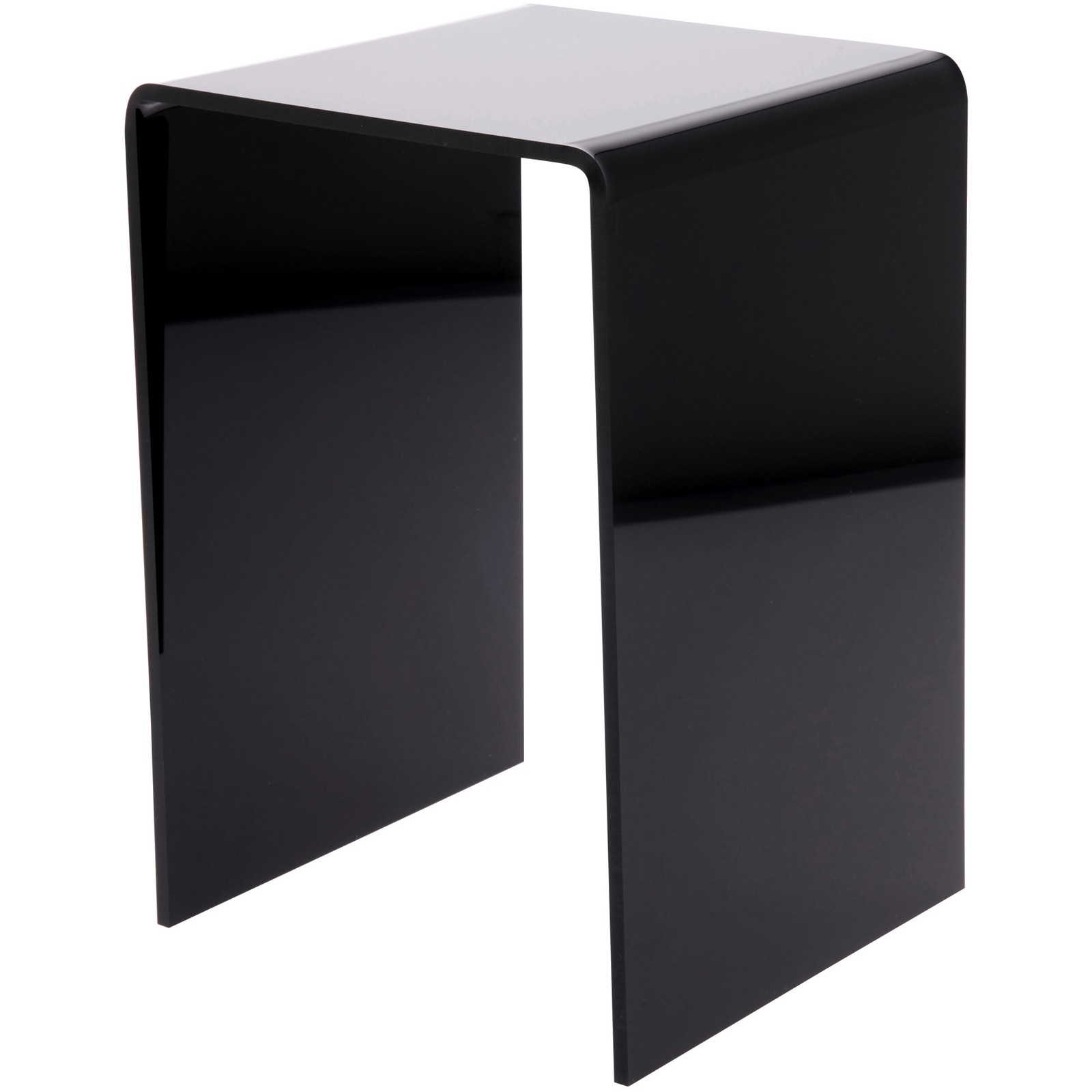 Plymor Black Acrylic Vertical Square Display Riser, 10.5" H x 7" W x 7" D
