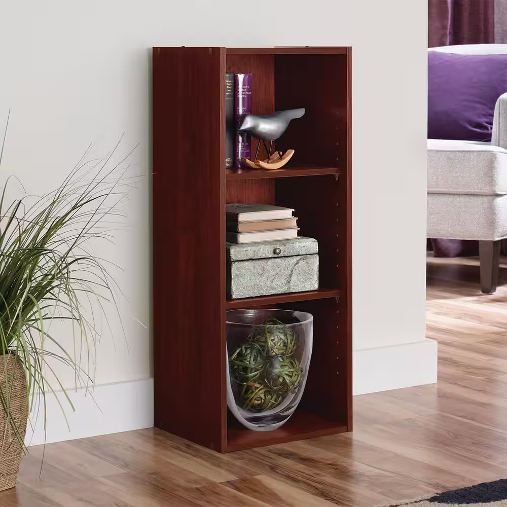3 Cube Storage Organizer Stackable Laminate Shelf Closet Shoe Rack Unit