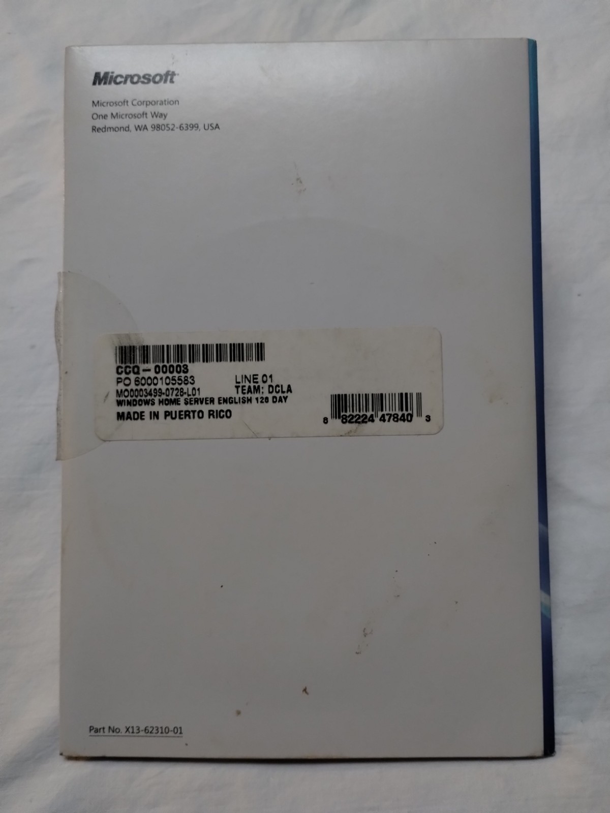 Microsoft Windows Home Server – 120-Day Evaluation – Complete – DVD/CD – Key