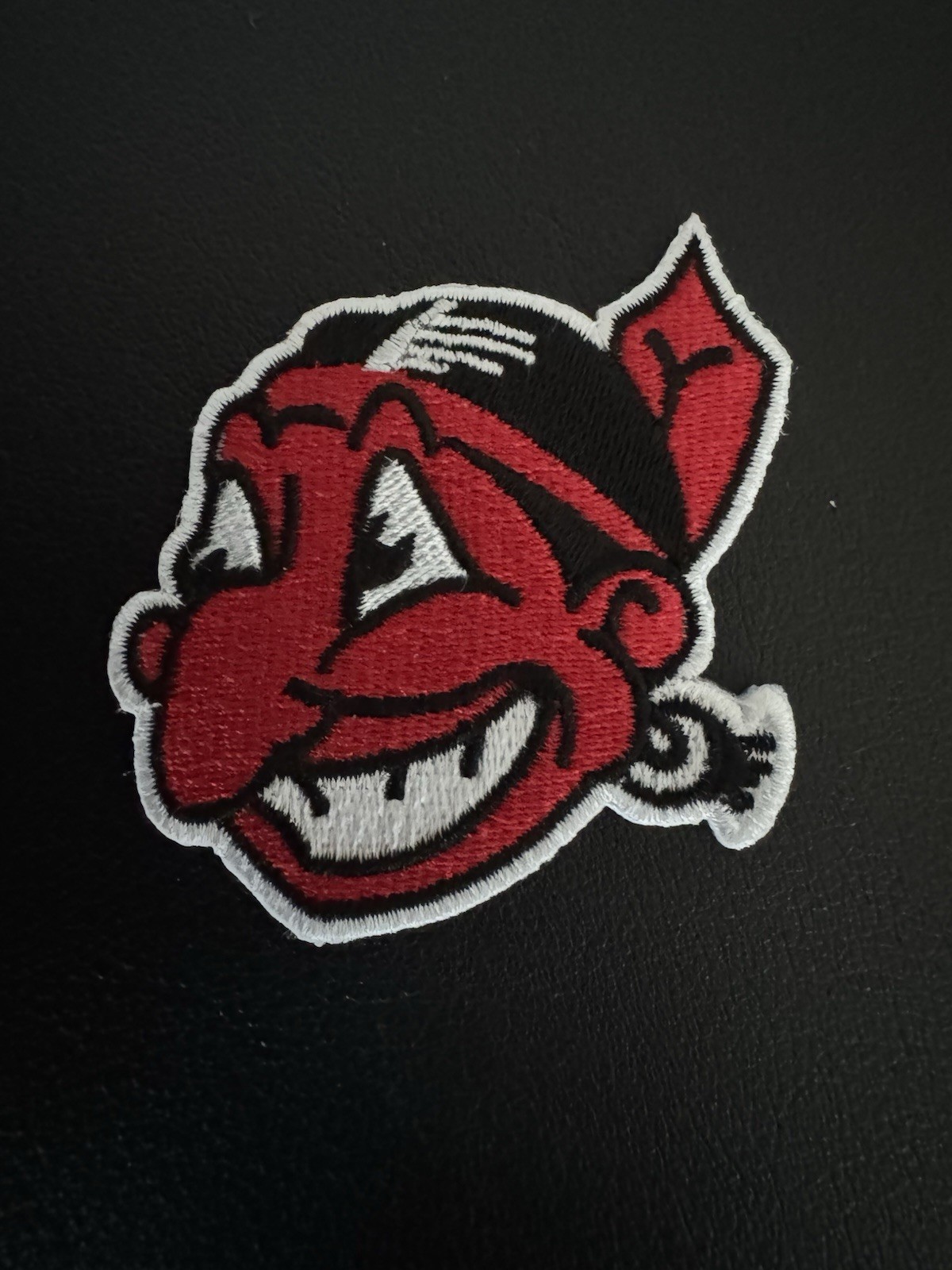 Retro Vintage Chief Wahoo Cleveland Indians Embroidered Logo Patch NEW-OLD STOCK