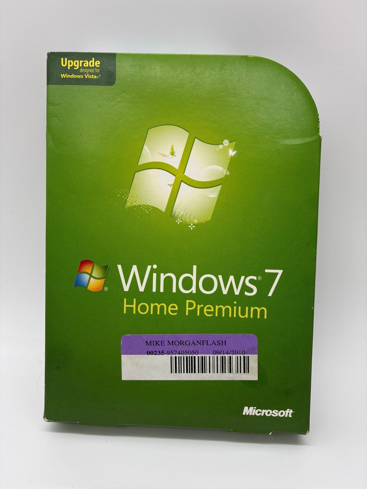 Microsoft Windows 7 Home Premium Upgrade Retail DVD 32 & 64-bit With Manual