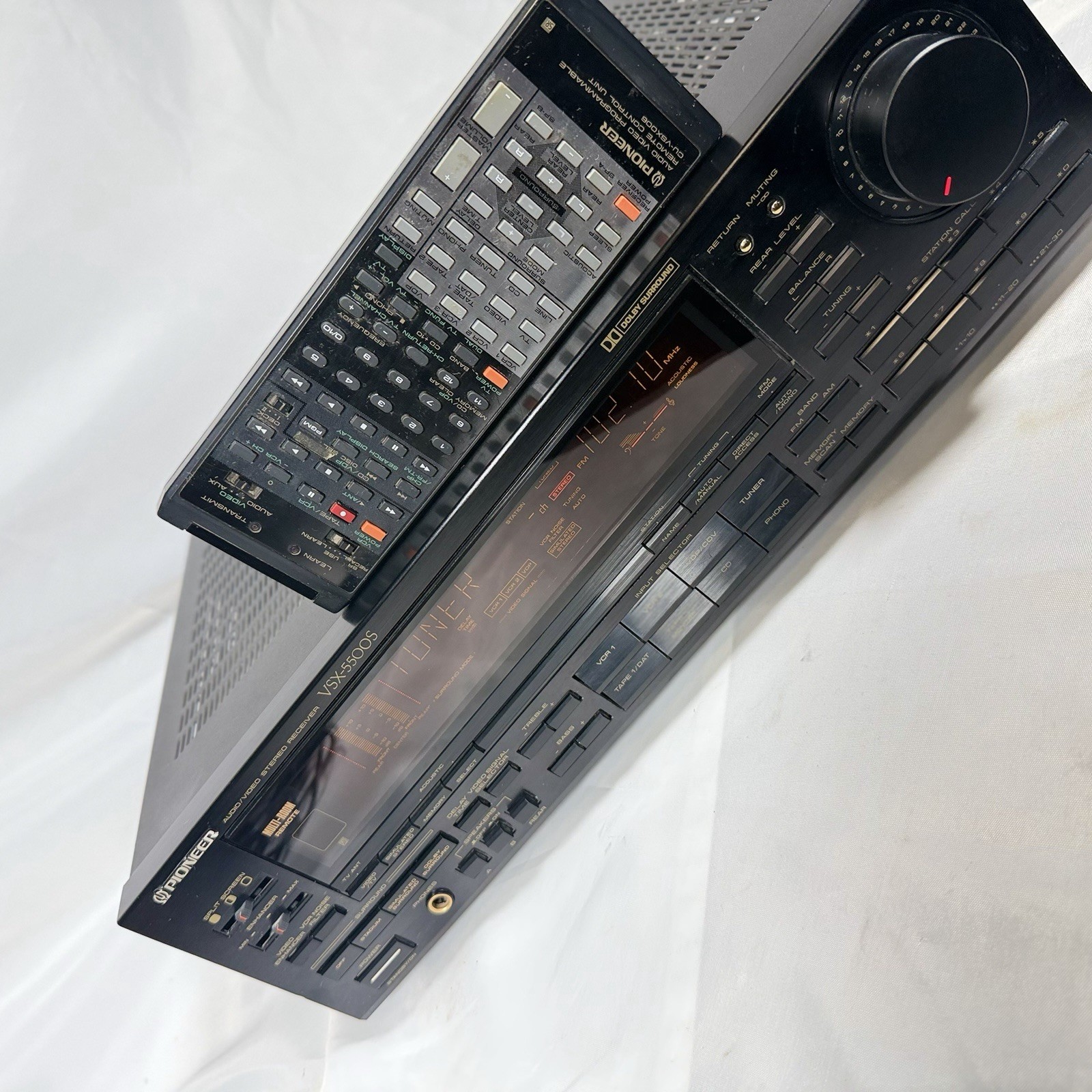 Pioneer VSX-5500S Dolby Surround Audio Video Stereo Receiver Remote Bundle Works
