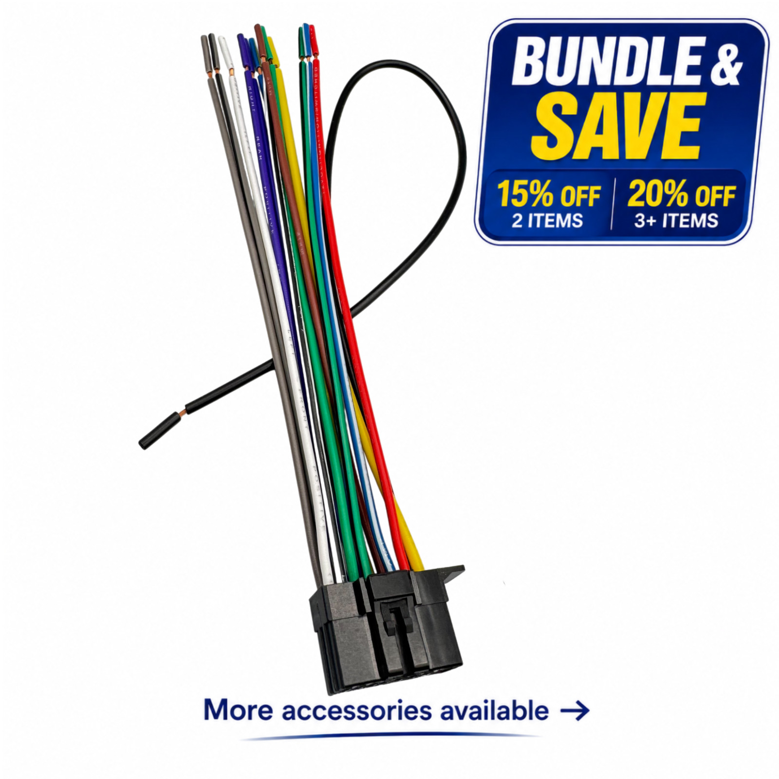 WIRE HARNESS FOR KENWOOD KMR-D772BT KMRDT772BT Car Receiver