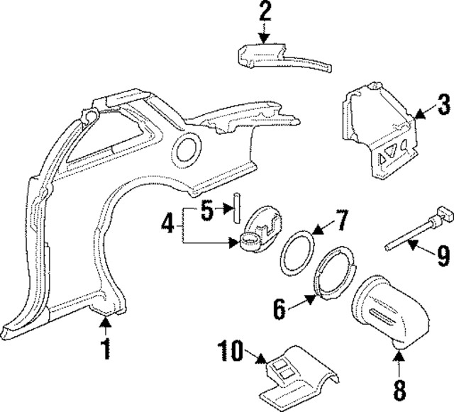 Genuine GM Lower Filler 22589527