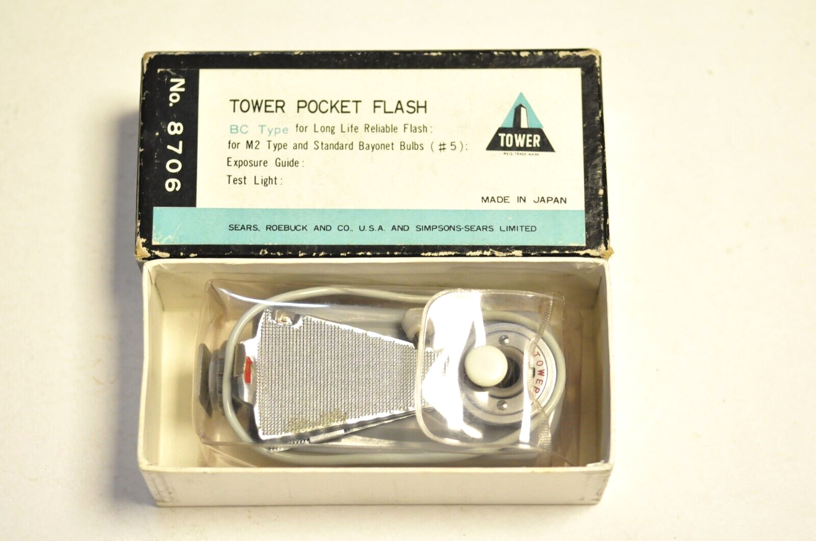 Tower pocket flash model #8706 as shown.