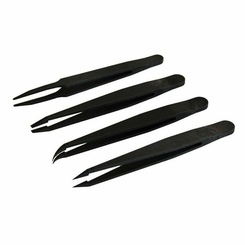 Antistatic Plastic Tweezers Set Heat Resistant Tweezer for Earmold Lab for IEM