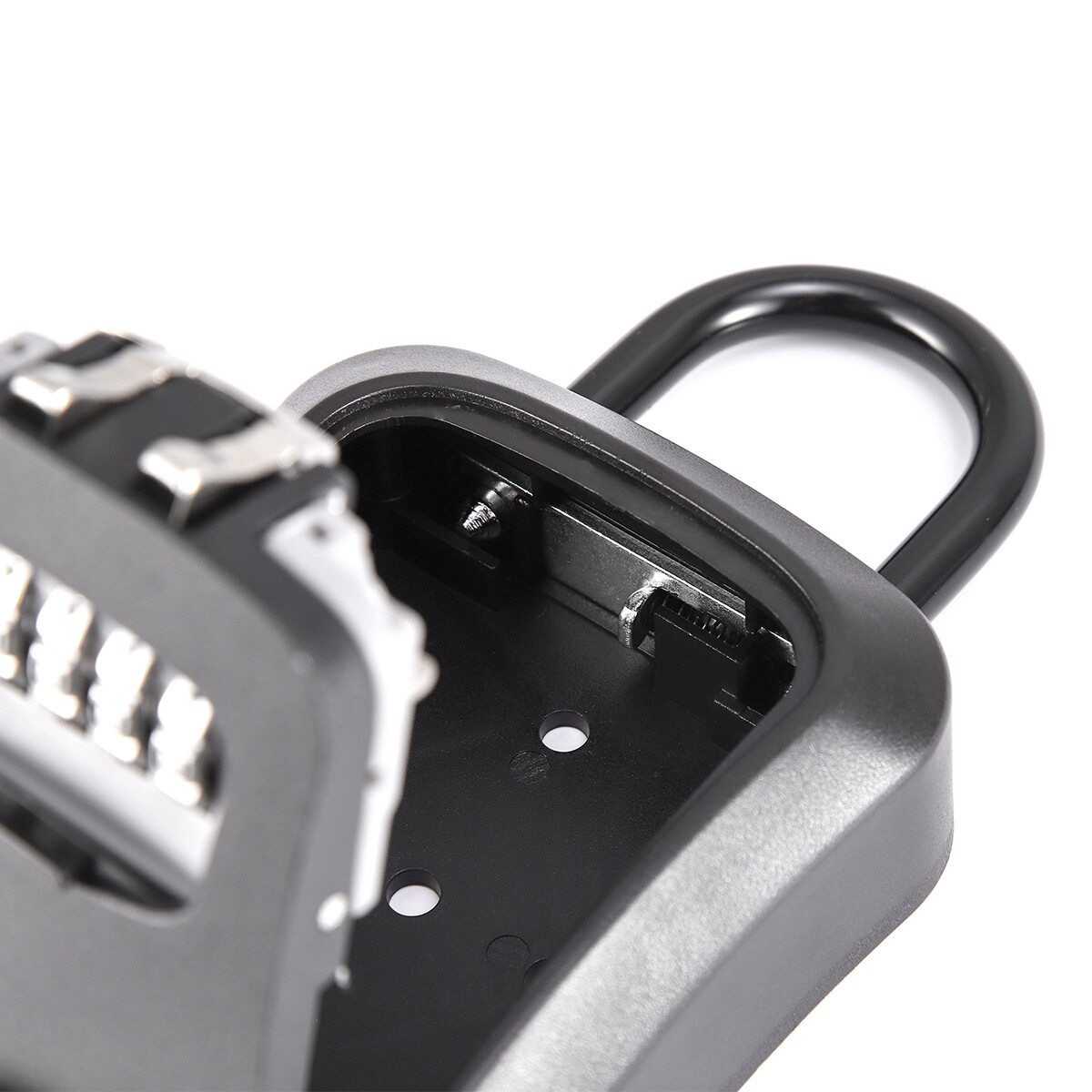 Key Safe Lock Box 4-Digit Combination Portable Wall-Mounted Security Storage Box