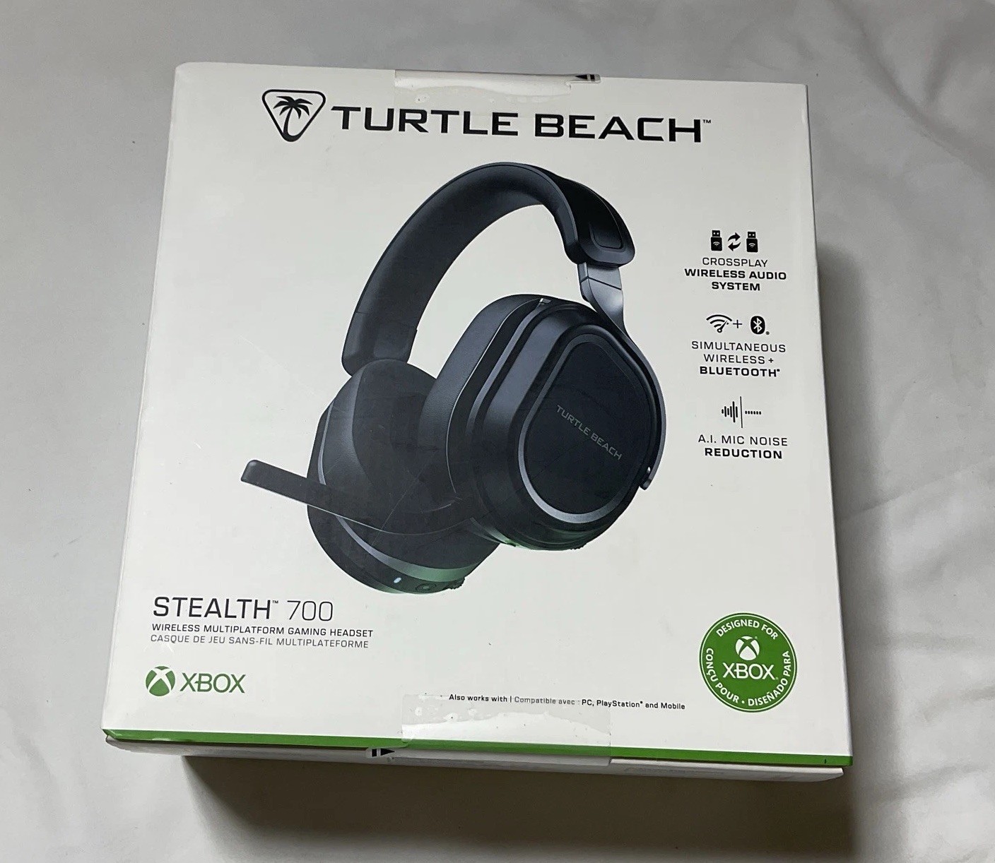 New Sealed Turtle Beach Stealth 700 Wireless Gen 3 Black For Xbox + PC G11