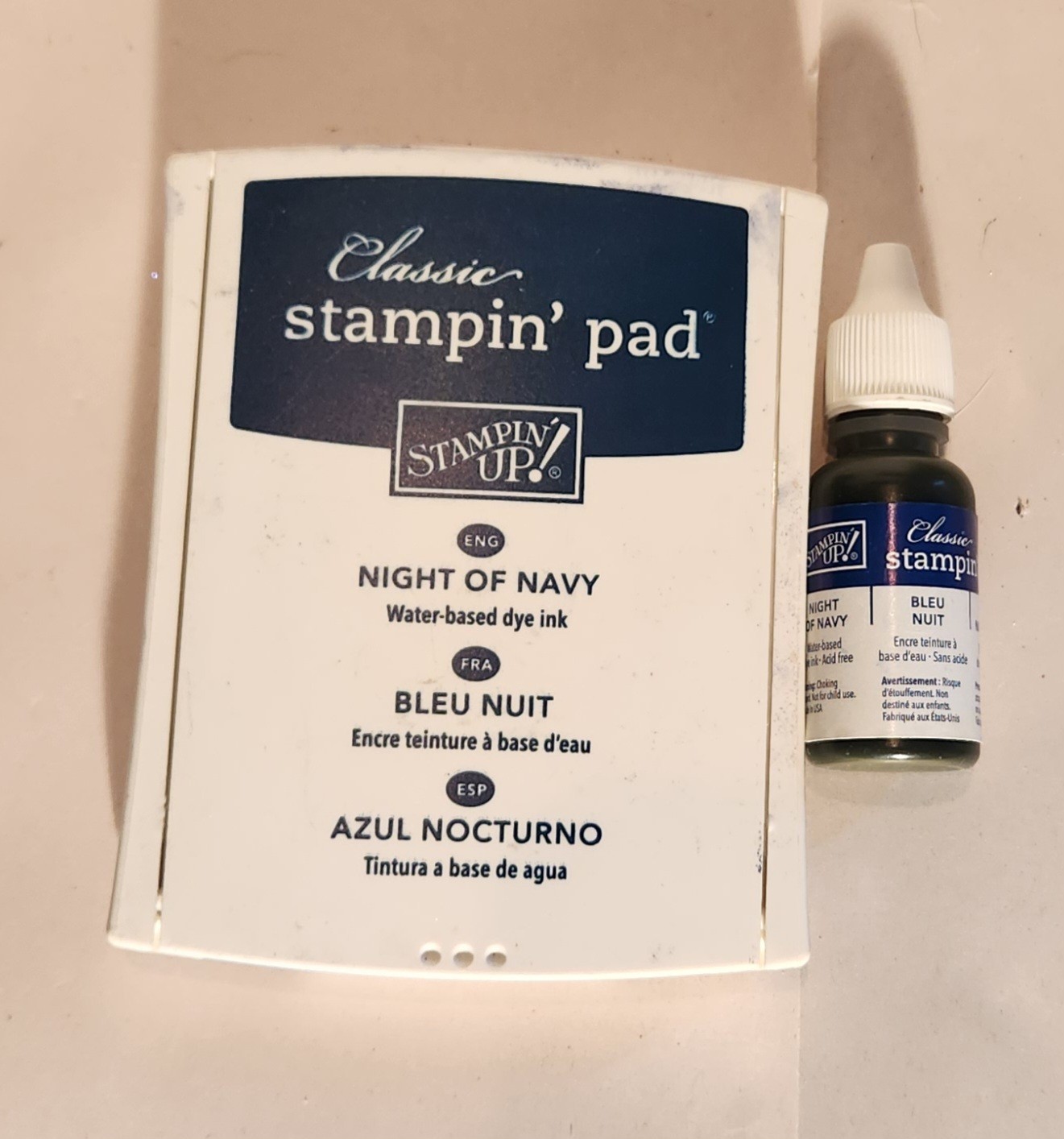 Stampin Up Classic Stampin Pad and Refill - Night Of Navy