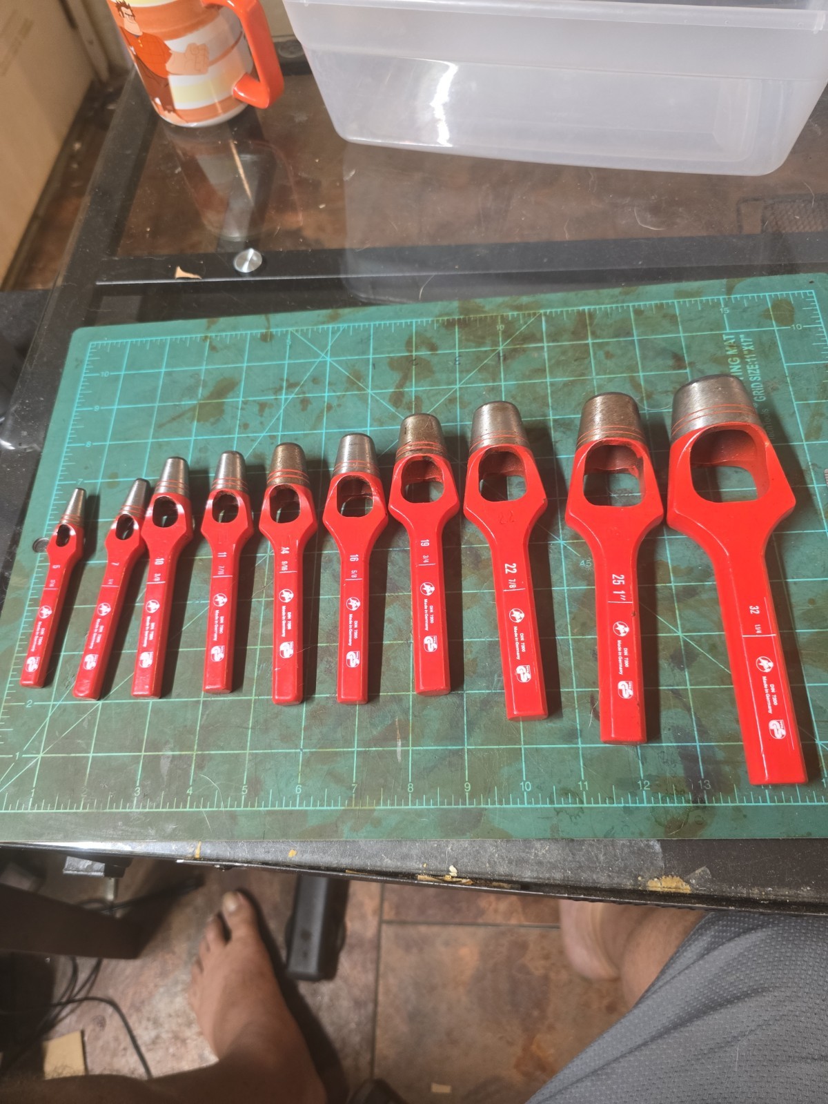 Hole Punch  Lot Of 10, German Made. Leather work