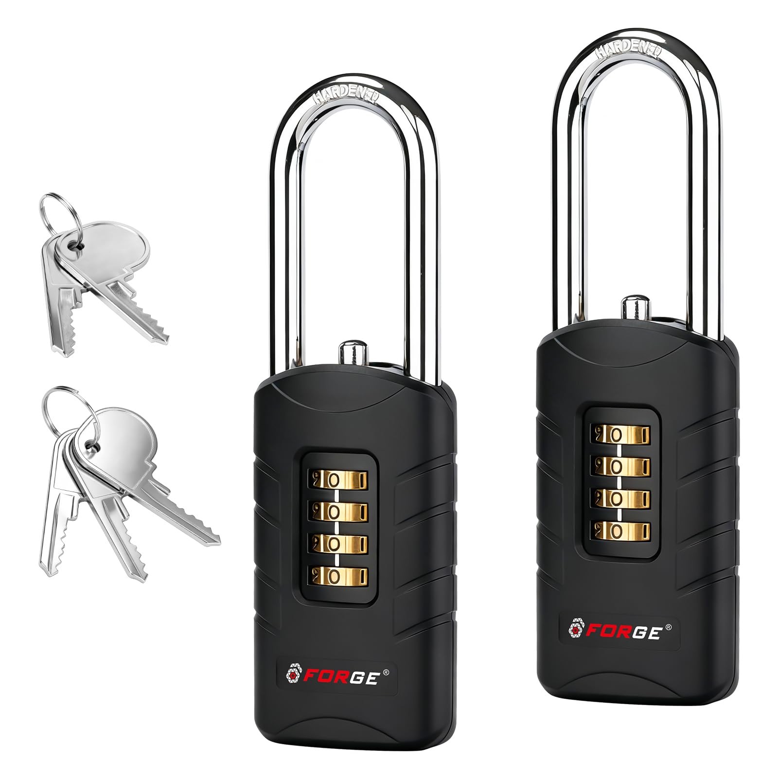 Forge 4-Digit Combination Padlock Backup Keys Recover Forgotten Code Waterproof