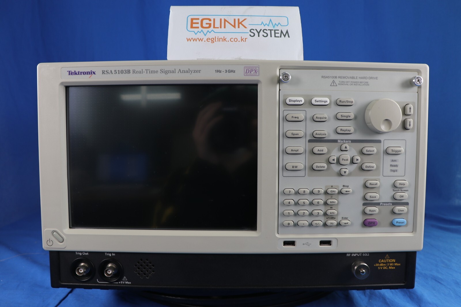 Tektronix RSA5103B Spectrum Analyzer Real Time TG 1Hz to 3GHz B50/B85/53/9/PFR