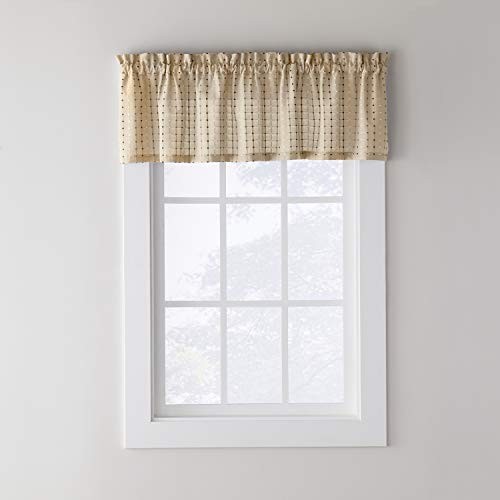 Hopscotch 58 in x 13 in Neutral Valance