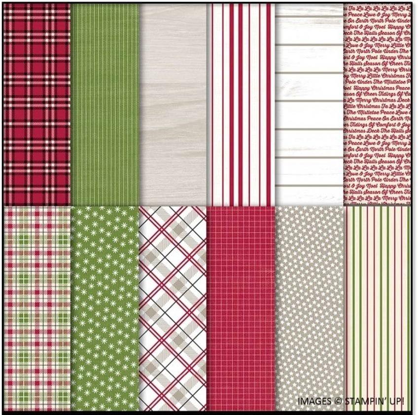 Stampin Up * FESTIVE FARMHOUSE * 24 Sheets 6x6 DSP, AWESOME COUNTRY PRINTS! HTF!