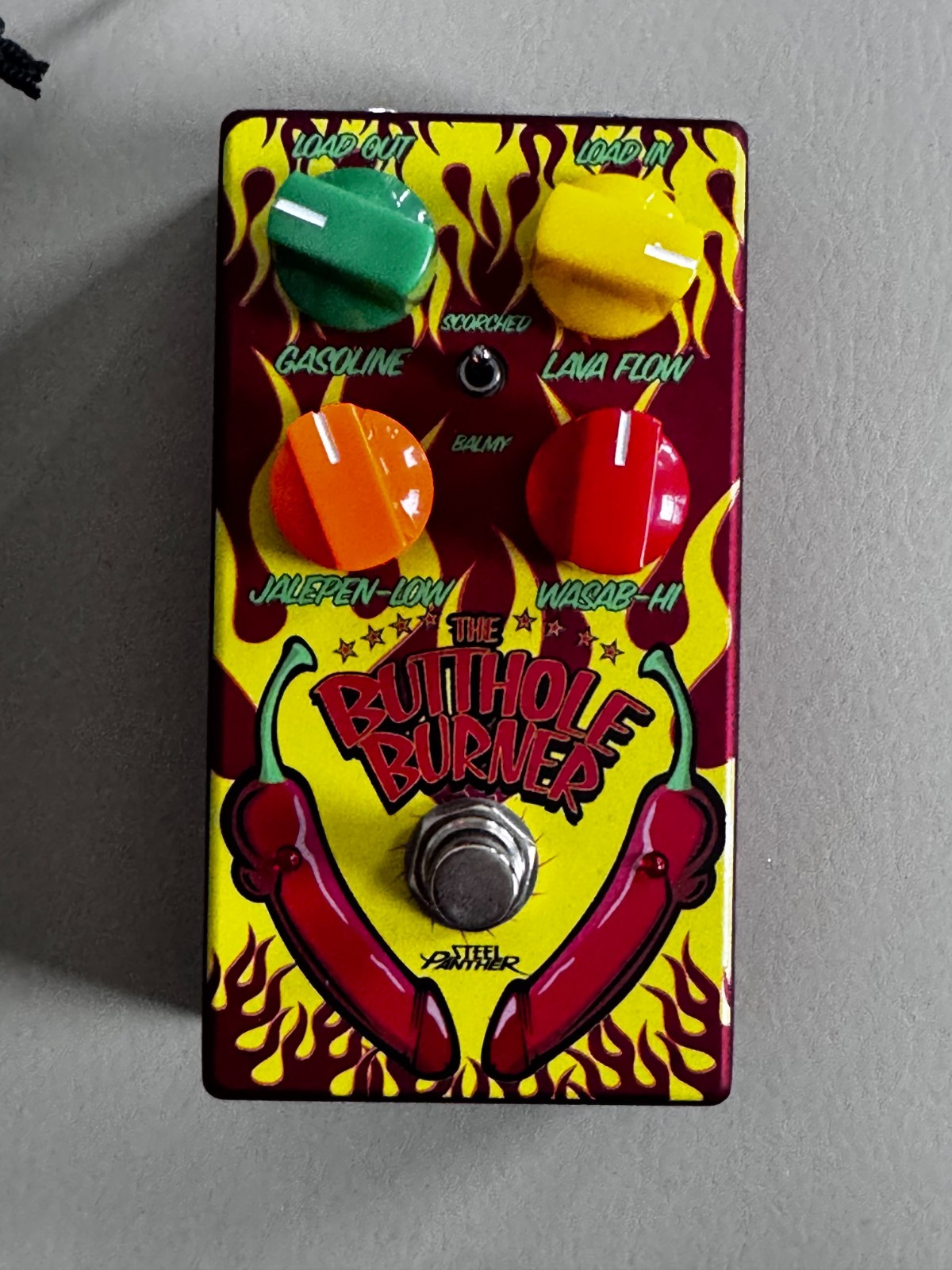 Steel Panther BUTTHOLE BURNER Guitar Pedal Distortion Made In USA RARE Effect
