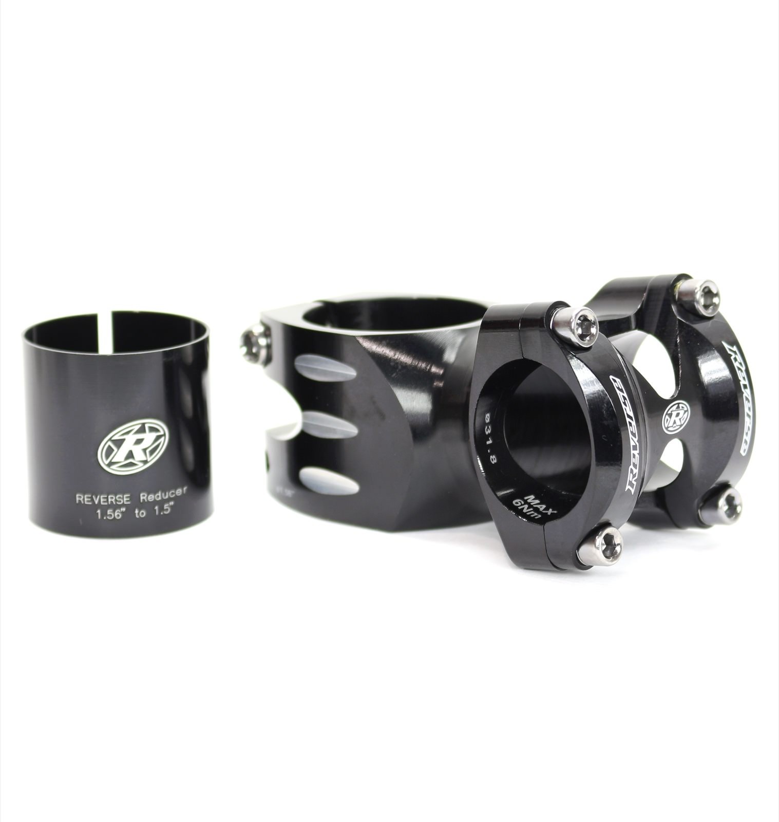 Reverse S-Trail Cannondale Stem, Fits 1.56" and 1.5" w/ shim 60mm length Black