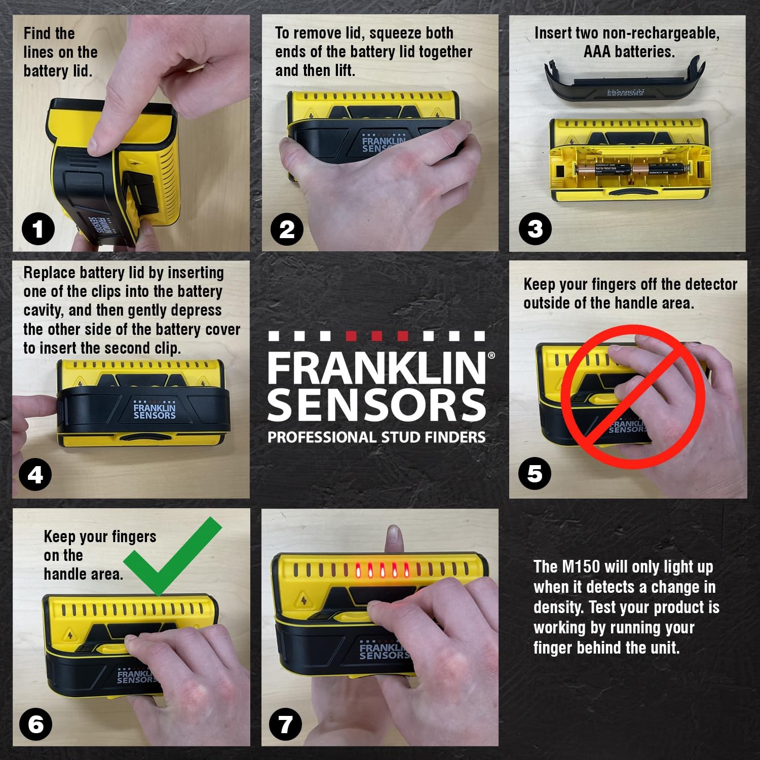ProSensor M150/X990 Stud Finder with Live Wire Detection