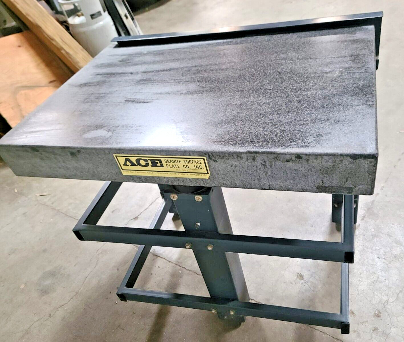 Ace Kinetic Systems Vibraplane PRECISION Granite Table Surface Inspection Plate