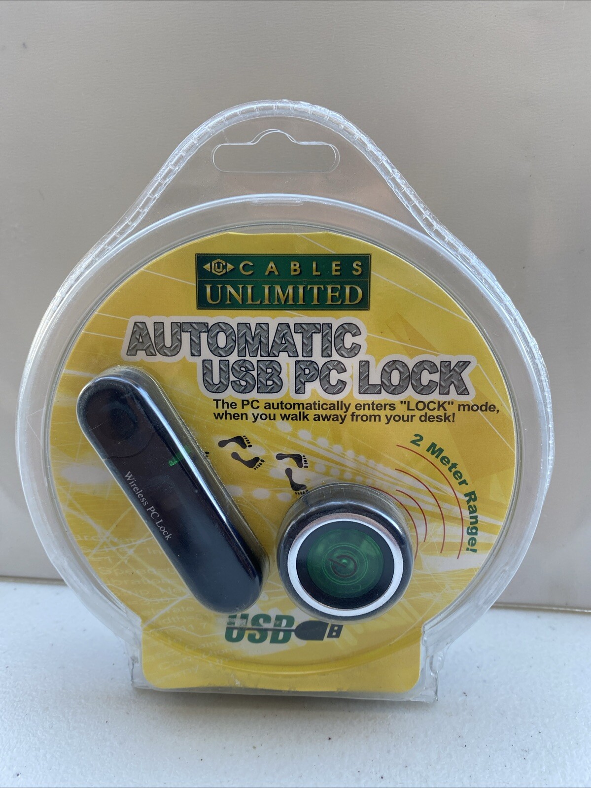 Cables Unlimited USB-2200 Automatic USB PC Lock - 2 Meter Range New Sealed 🔥
