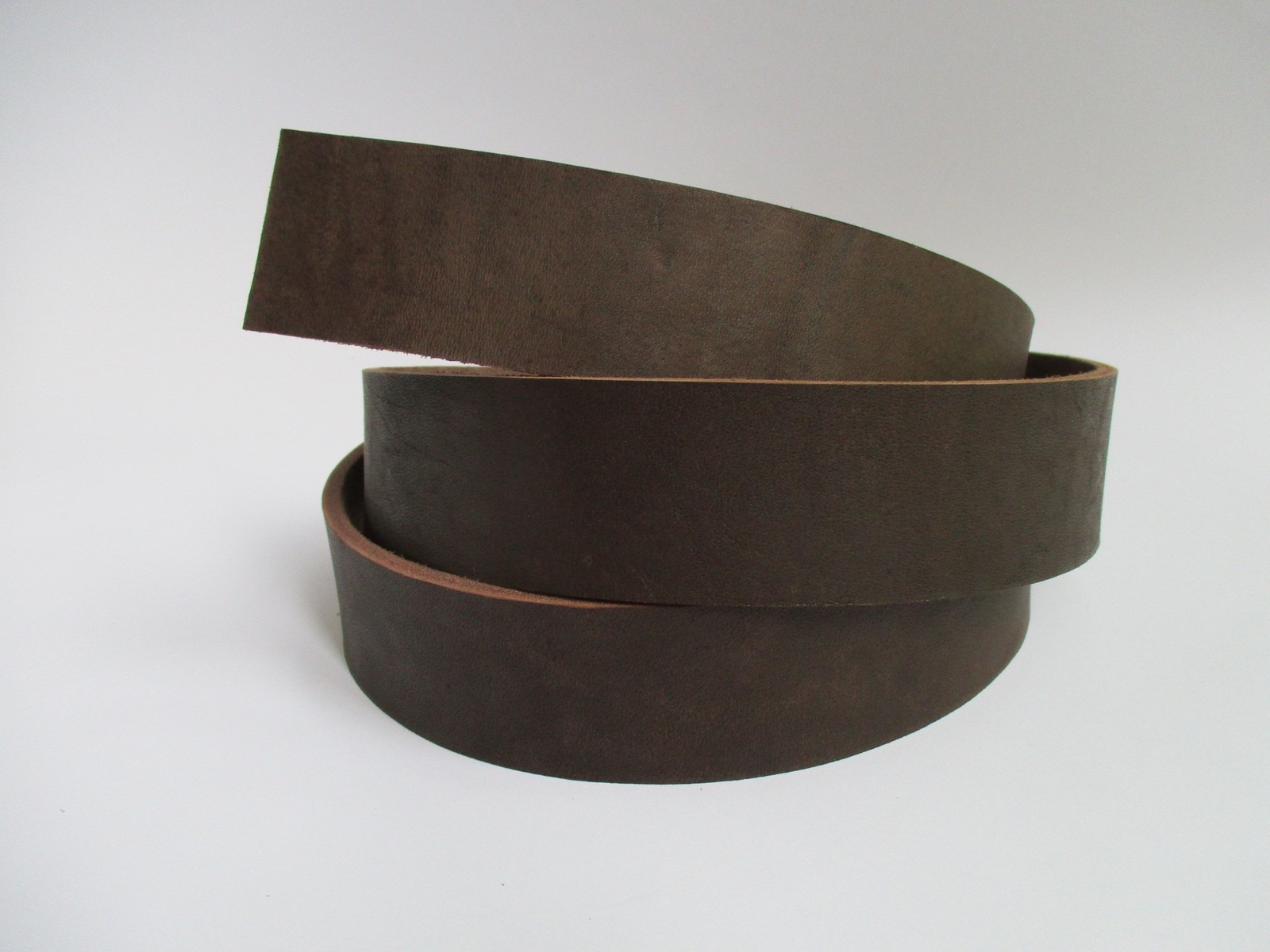 9 oz Genuine Leather Strap Strip Band Natural Belt Blank 51-55" Dark Brown 1 ...