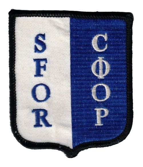 Lithuanian Army sleeve patch for Lithuanian soldiers serving with SFOR in Bosnia