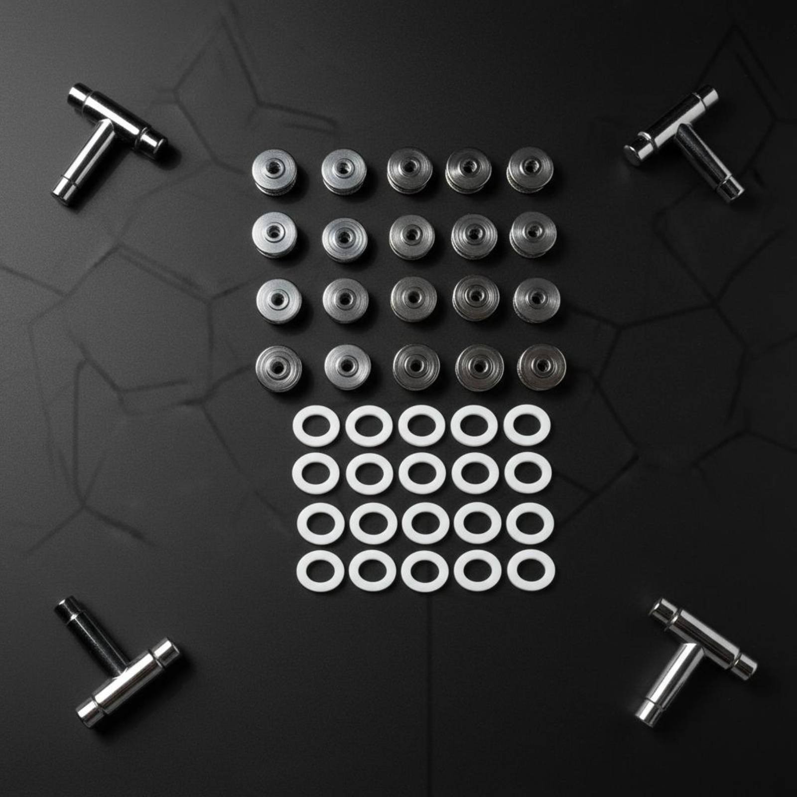 40 Pieces Non-Loose Drum Nut Long-Lasting Metal Wing Knob Adjustable for Stage
