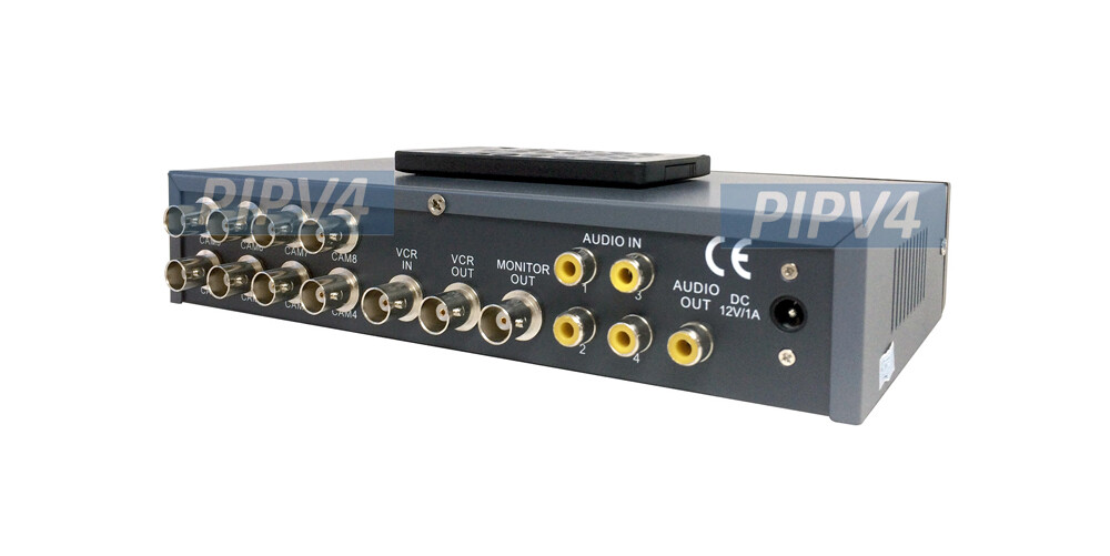 Premium 8-Port Video Split Screen Switcher│Audio Support Dual Video Outputs