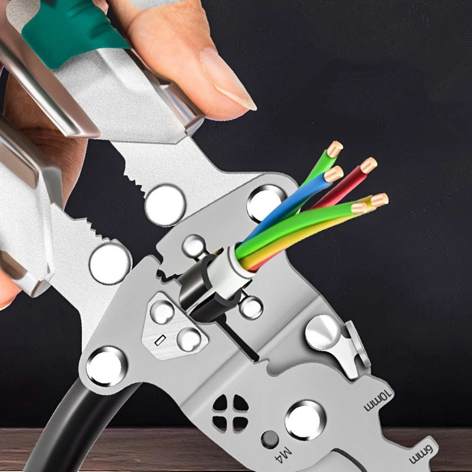 High Quality Multi-Functional Fold Wire Stripper Scissor Electrical Test Tool