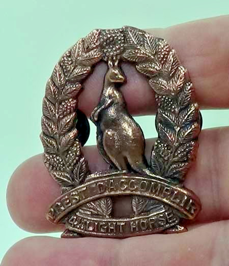 4th Light Horse Regiment (4LH) Australian Hat Badge - RARE