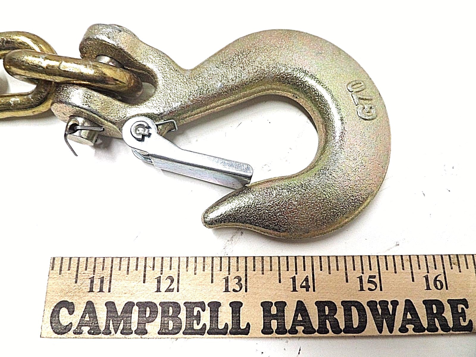 Auto Body Frame Machine Pull Chain 3/8" x 4' Grade 70 with 3/8" Clevis Slip Hook