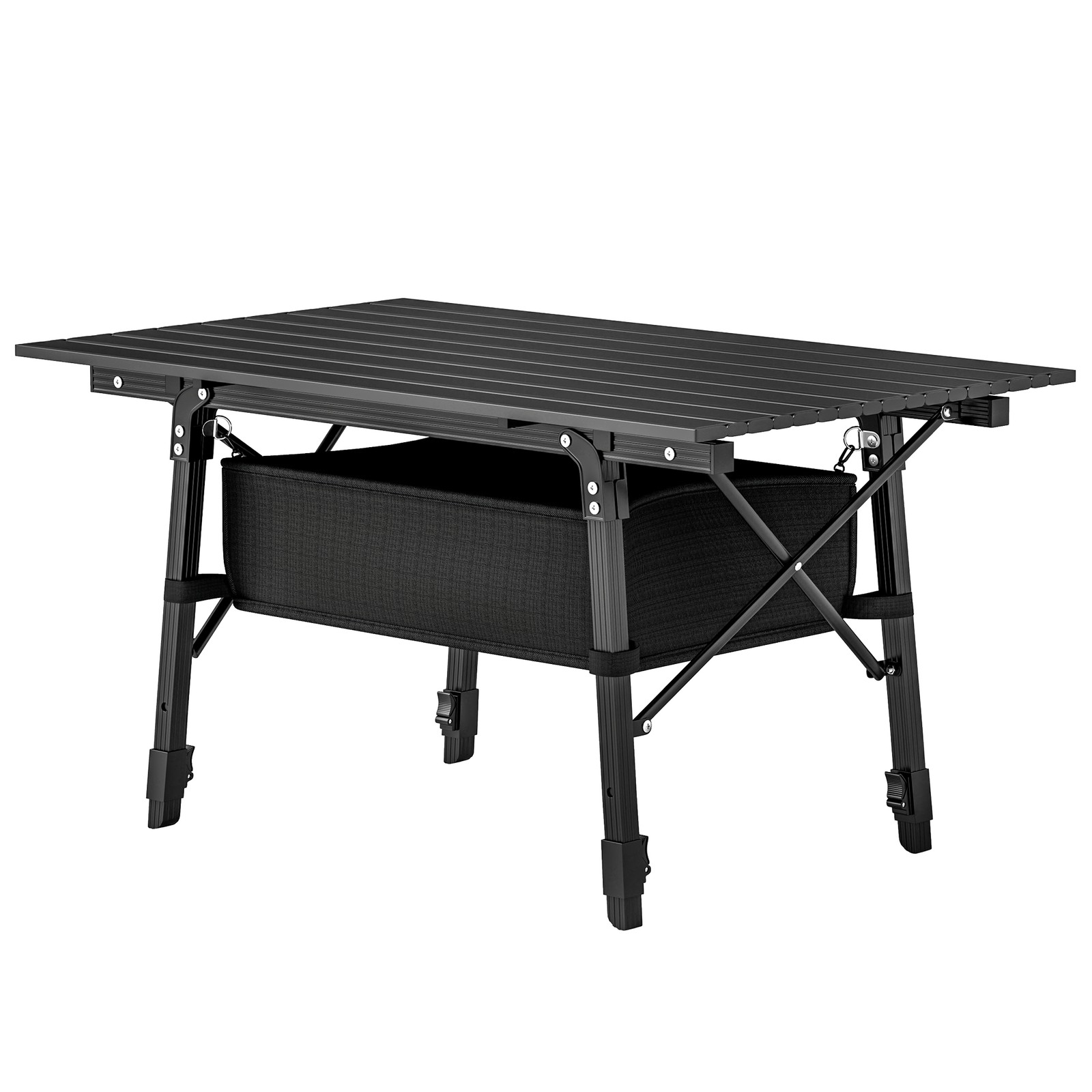 3ft Aluminum Small Folding Table, Portable Camping Table with Storage Bag