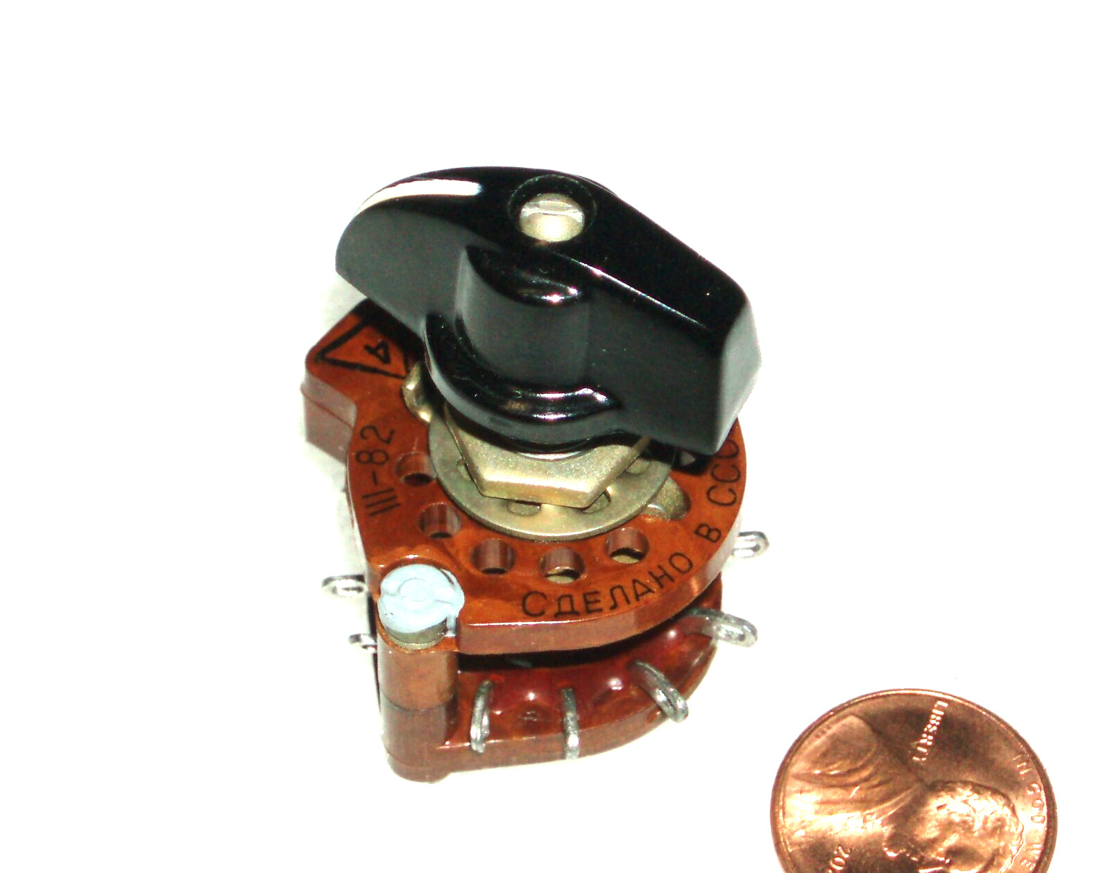 PARASET 1 x Rotary Switch + knob NOS  one piece 5P2N