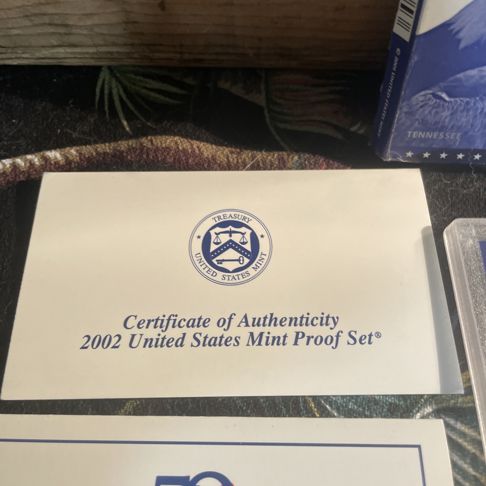 2002-S U.S. Mint 50 State Quarters Proof Set With Mint Box & COA