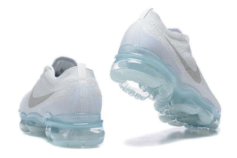 Nike Vapormax Flyknit white Grey Lightweight Air Cushion Running Shoes Men