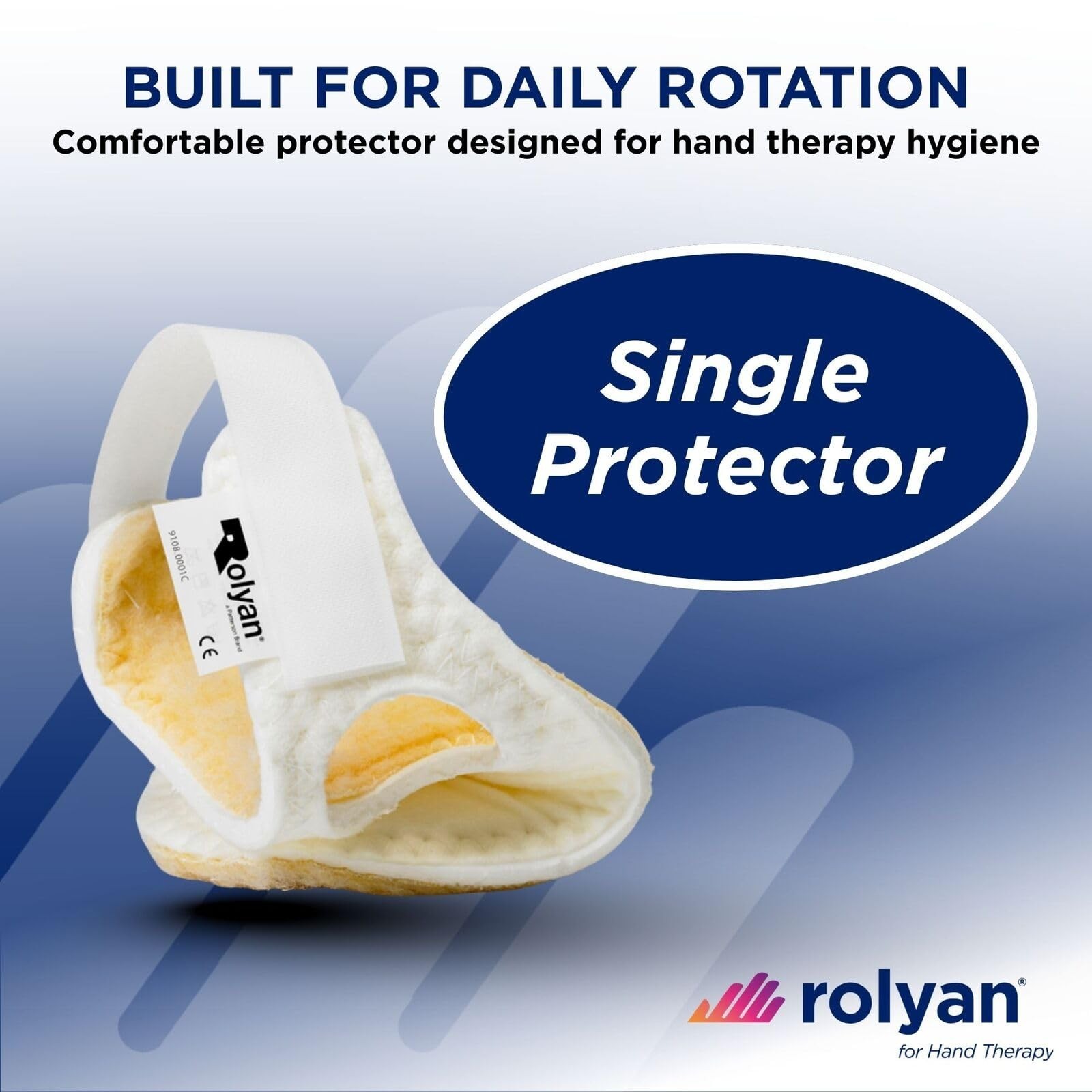 Rolyan – Palm Protector – Right Hand – Finger Separator Glove