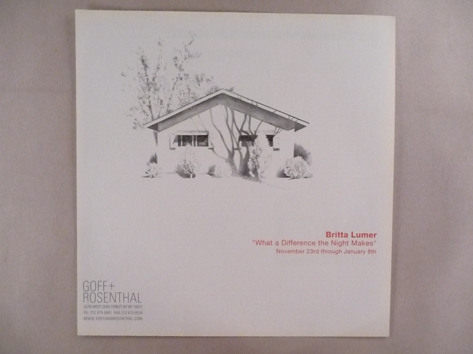 Britta Lumer MAGAZINE AD - 2004