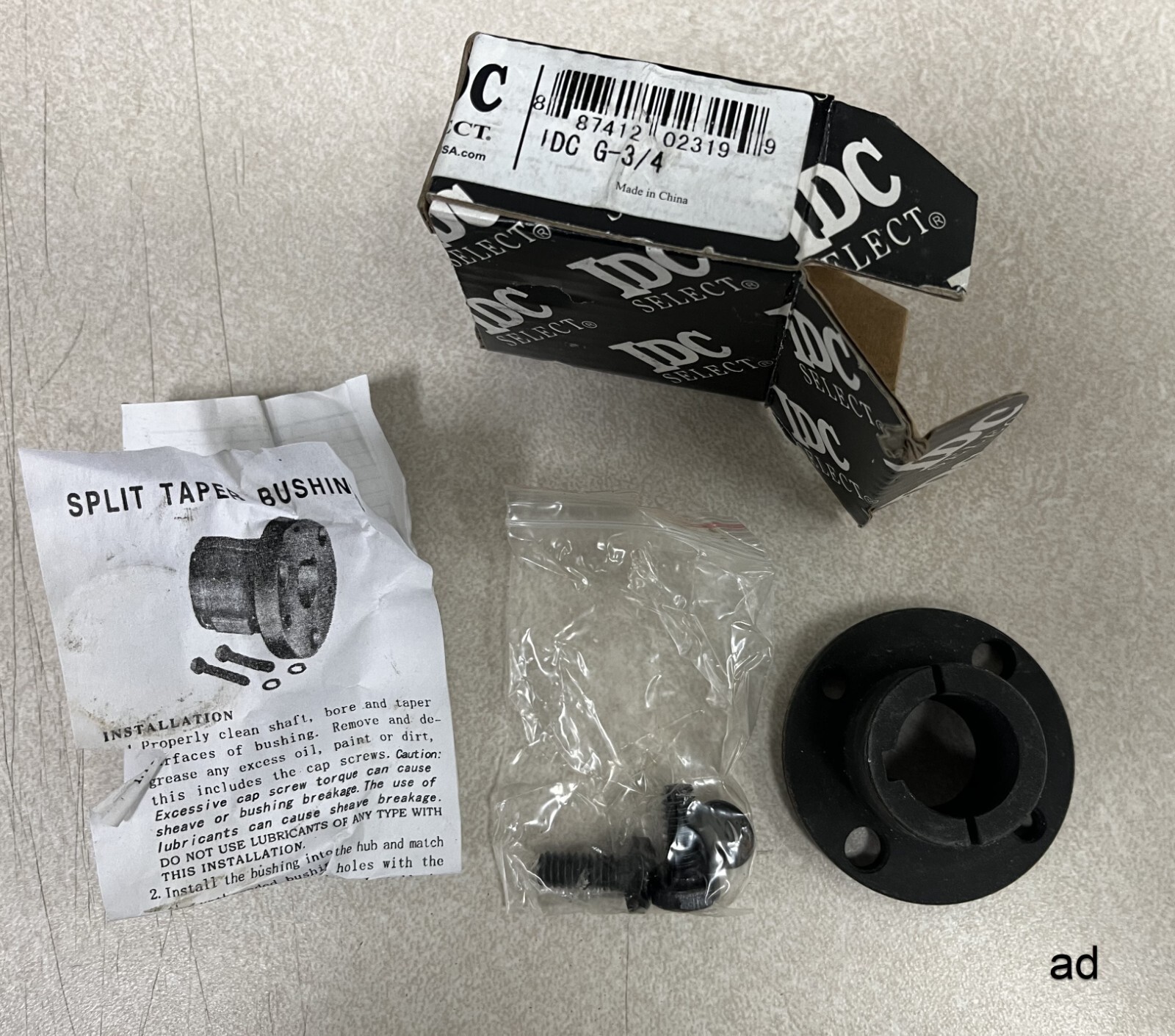 IDC Select IDC G-3/4 Split Taper Bushing