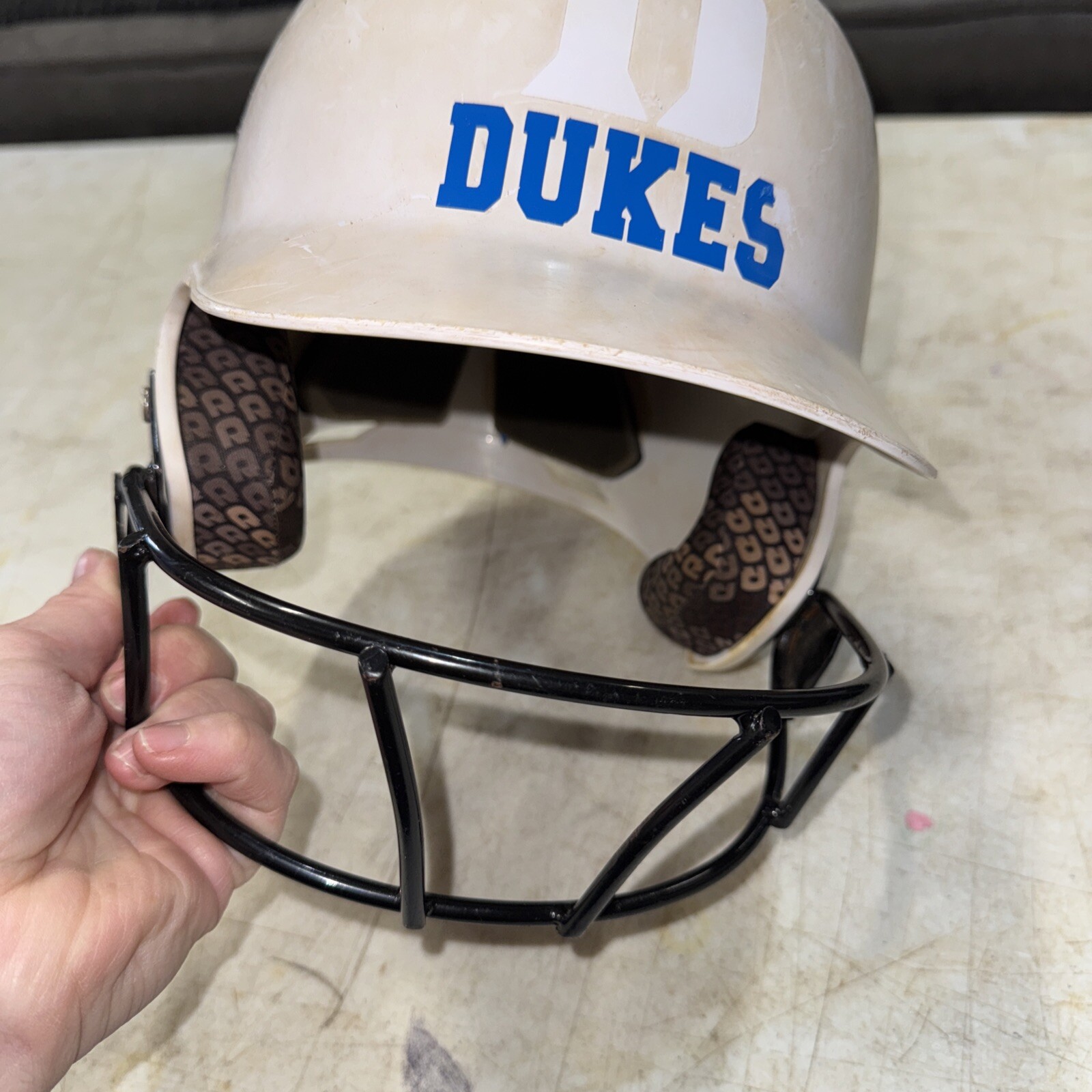 Demarini White Helmet With Facemask