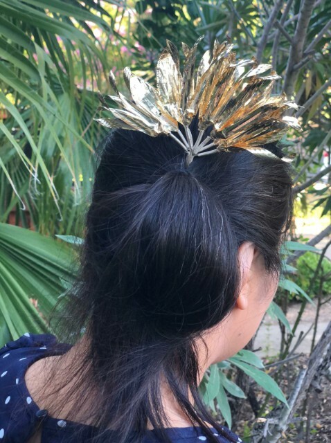 Hair Pin Gold Plated cananga Flower party wedding bali
