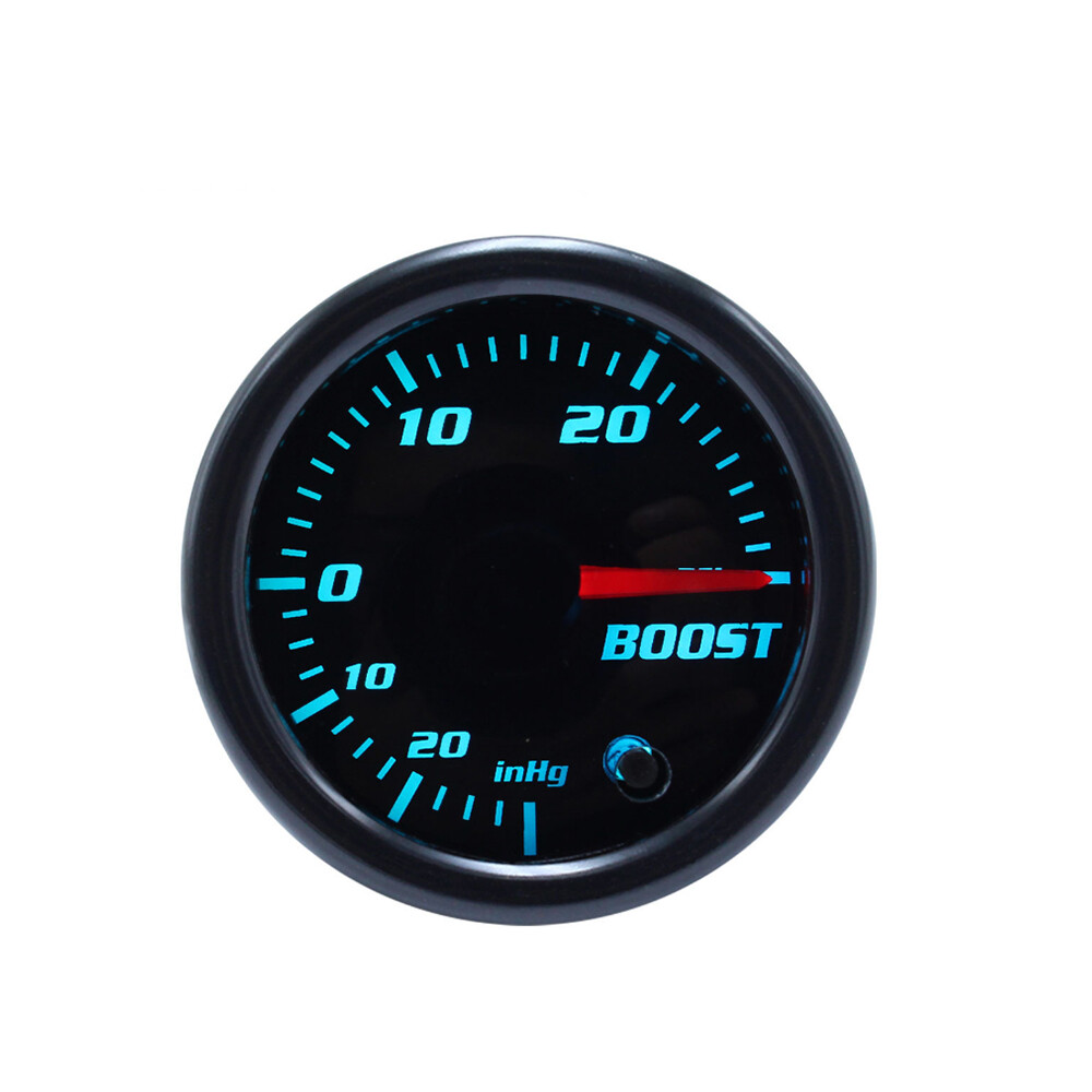 2-1/16" 0-30 PSI 52mm Turbo Boost Gauge 7 Color Tinted Digital Pressure Meter