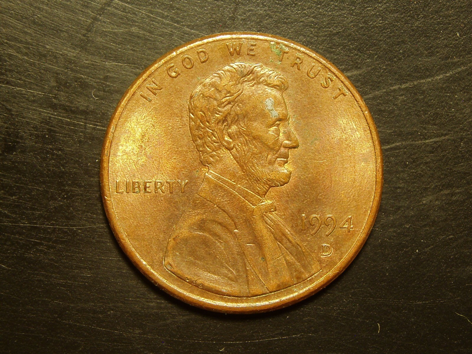 1994-D ONE LINCOLN MEMORIAL CENT #10