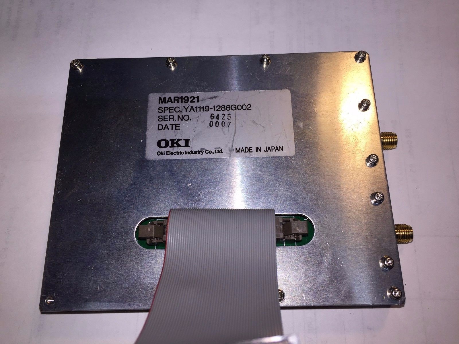 OKI MAR1921 ( YA1119-1286G002) 10Gb/s GaAs Communication Module, KGL4401L Chip