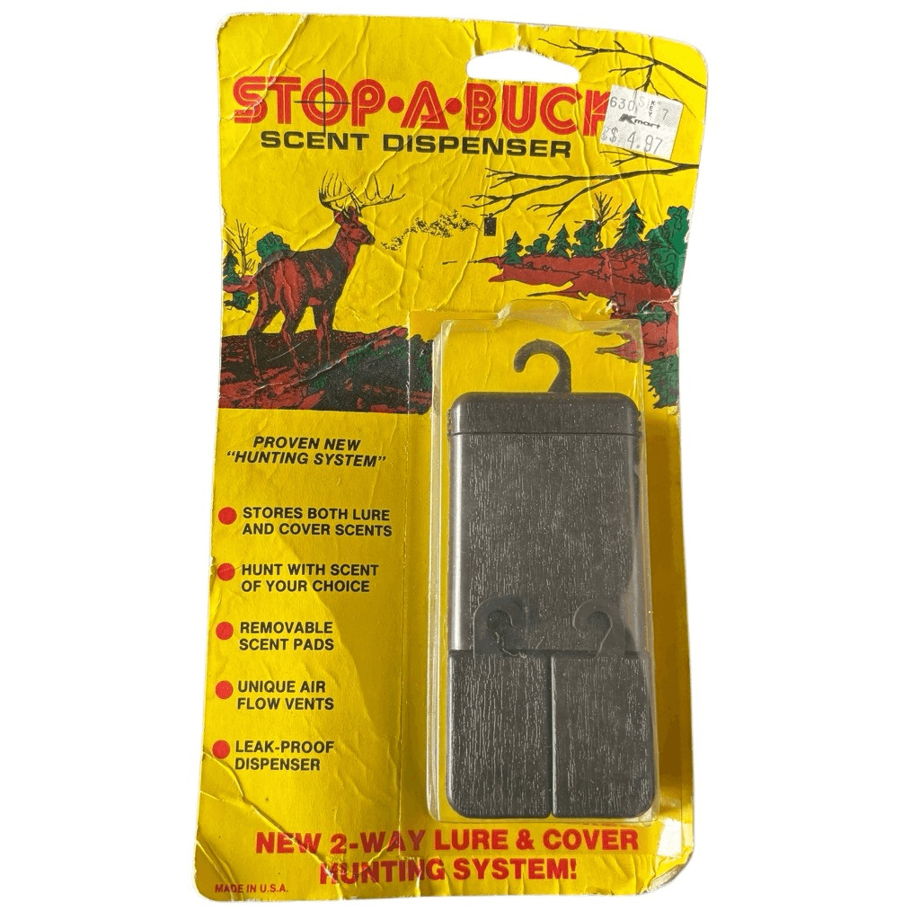 Stop A Buck Scent Dispenser 2 Way Lure & Cover Hunting System NOS