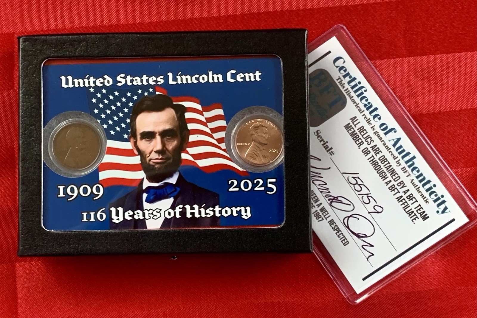 Lincoln Cent 1909 - 2025 the first and last of the Lincoln Penny