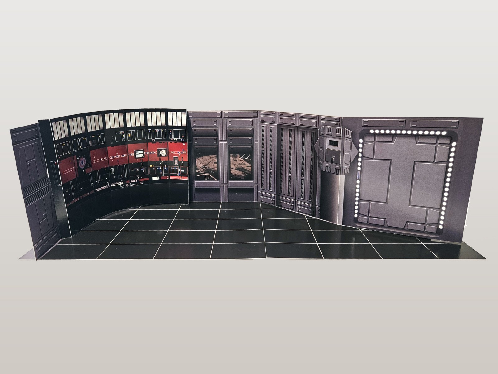 3.75" Death Star Hangar 327 Control Room Playset TVC Star Wars Hasbro Kenner